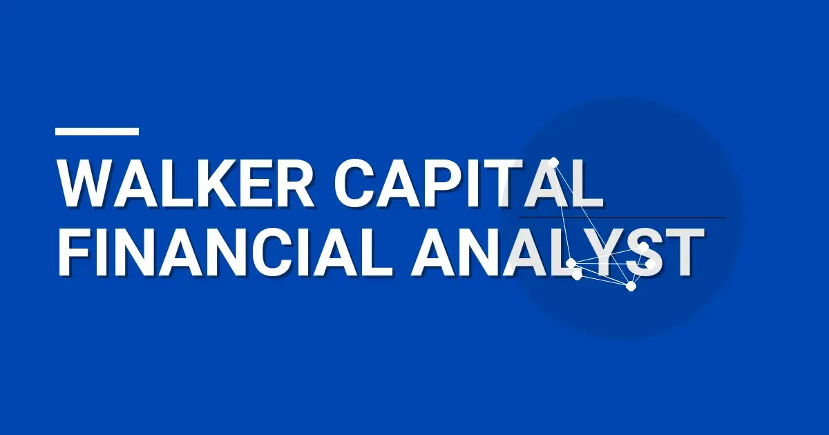 Walker Capital Financial Analyst